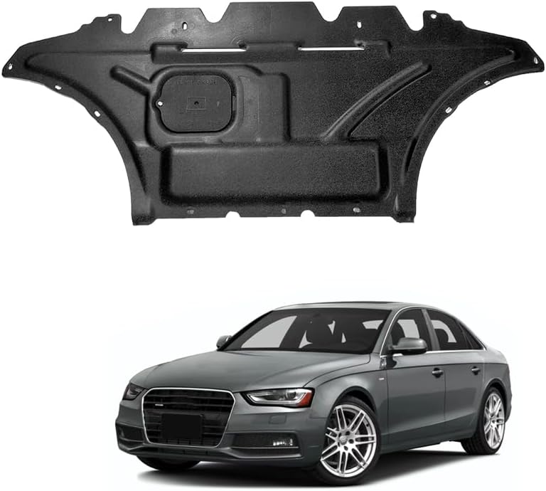 Gorzizen Engine Splash Shield Fit for Audi A4 2009 2010 2012 2013 2014 2015 2016 Engine Case Guard for Audi S4 RS4 2010-2016 Under Cover Compatible with Audi A5 S5 2008-2017 Front Engine Guard Mud Flaps - Image 1
